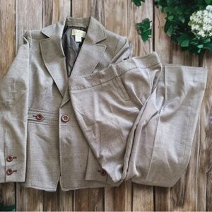 Vintage Brown Two-Piece Pantsuit